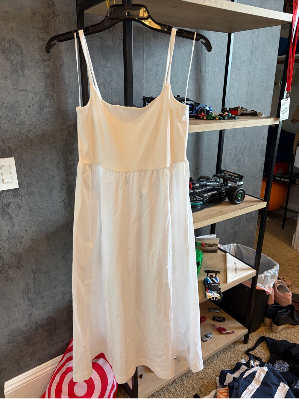 Old Navy White Spaghetti-Strap Slip Dress
